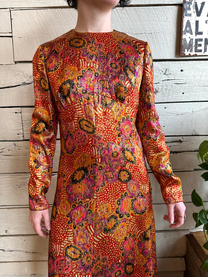Late 1960s Christian Dior brocade dress