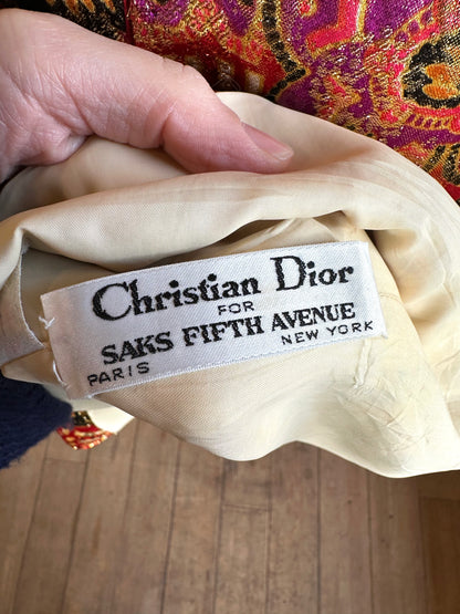Late 1960s Christian Dior brocade dress