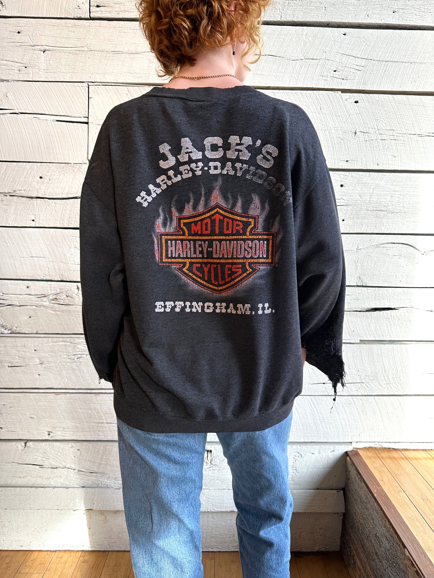 1992 Harley Davidson Effingham, IL rose sweatshirt