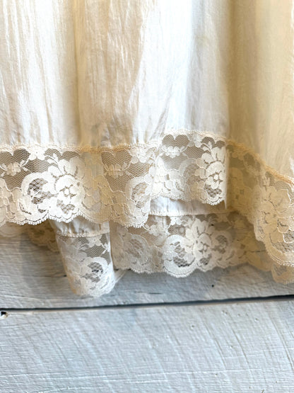 1950s/1960s silk lace lingerie dress