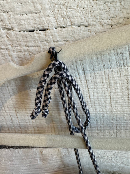1950s/1960s Elinor Gay black and white gingham dress