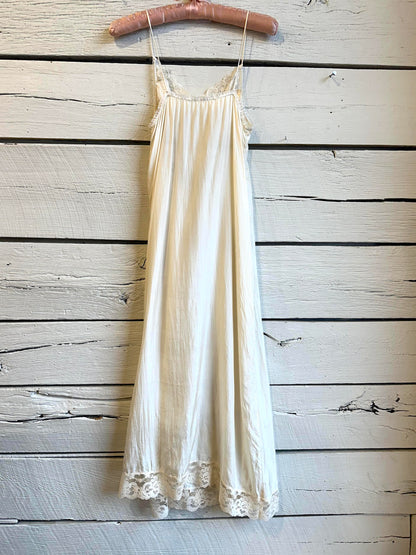 1950s/1960s silk lace lingerie dress